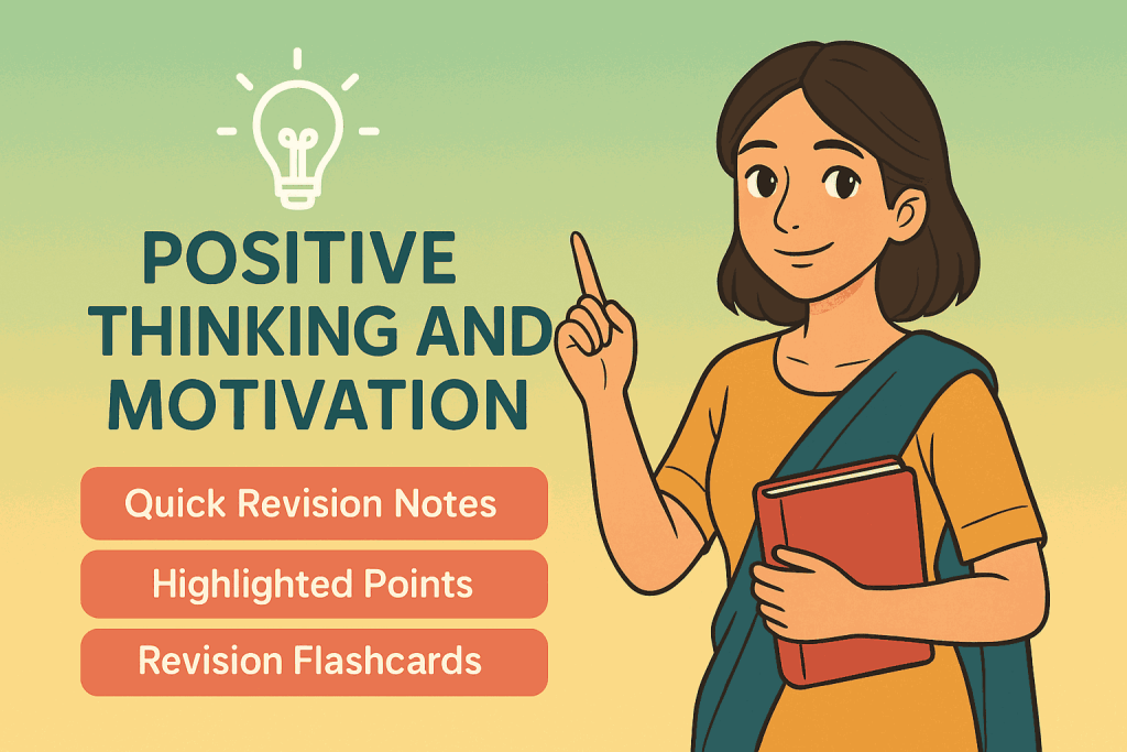 positive thinking and motivation quick revision