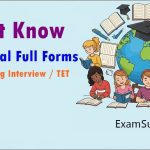 Common Full Forms of Educational Abbreviation