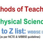 A to Z list of the most important Physical Science Teaching Methods, Methods of Teaching Physical Science