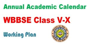 Annual Academic Calendar of WBBSE Class 5-10 Working Plan