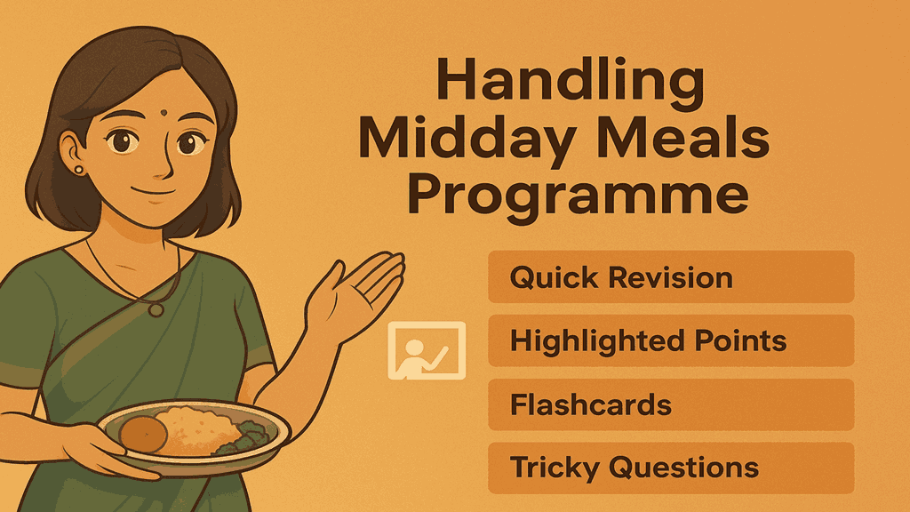 Handling Midday Meals Programme in Primary School