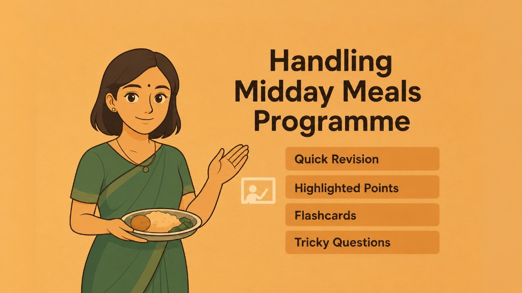 Handling Midday Meals Programme in Primary School