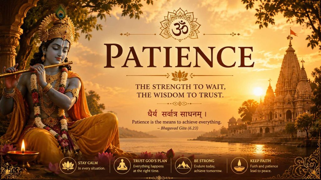 Patience in Hinduism - Lord Krishna's Timeless Teaching on Faith and Perseverance