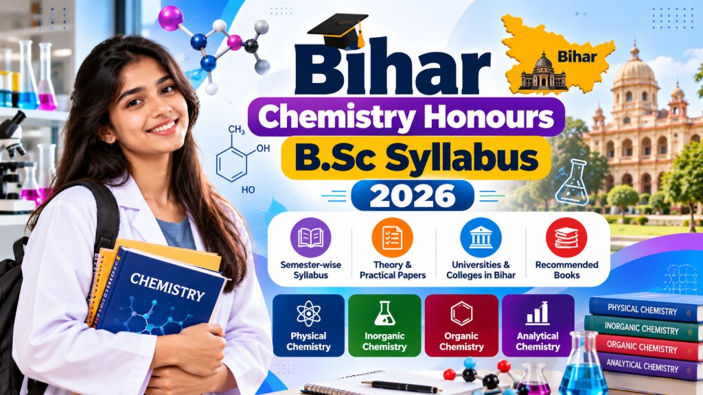 Bihar Chemistry Honours B.Sc Syllabus 2026-27 with Physical, Inorganic, Organic and Analytical Chemistry